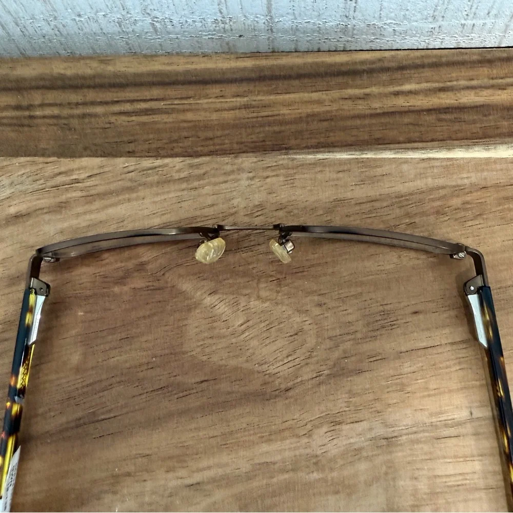 7 For All Mankind Golden Gate Tortoise Rectangular Eyeglass FRAMES 5-19-138 (NWT